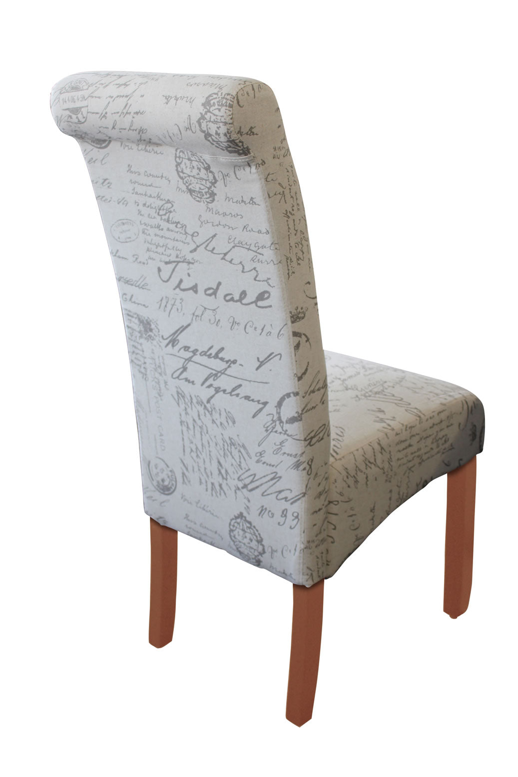 Avalon Dining Chair - Chestnut/Script Fabric