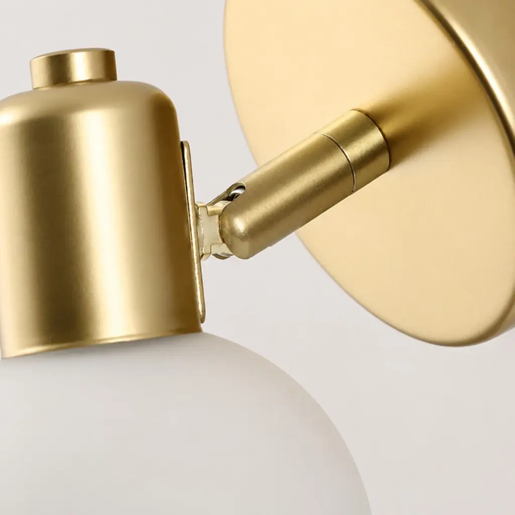 Close-up of the adjustable lamp holder joint