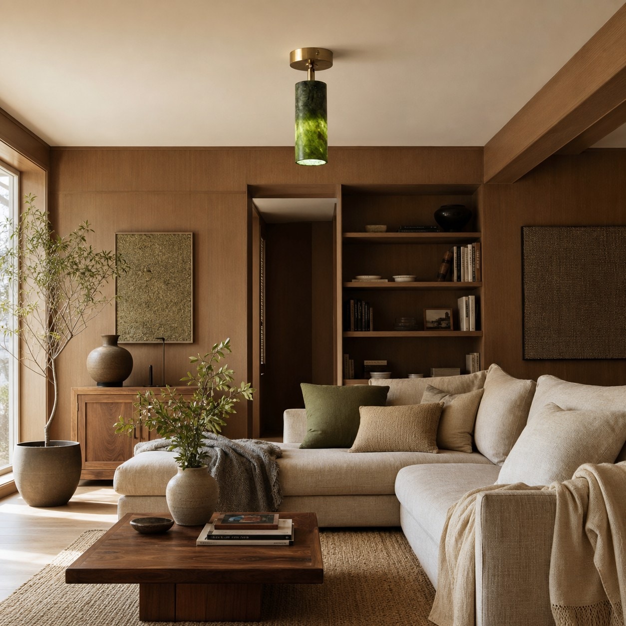 Natural Jade Passage Ceiling Light Collection