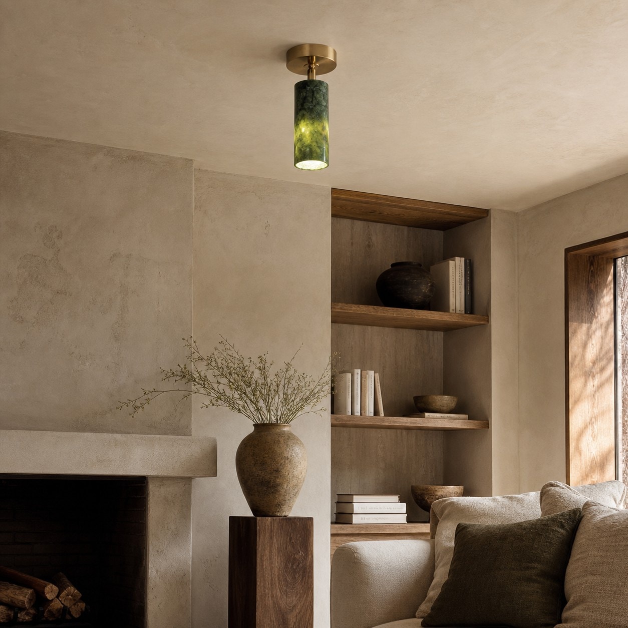 Natural Jade Passage Ceiling Light Collection